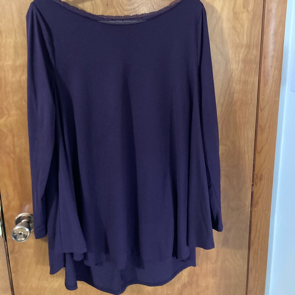 Lane bryant purple top